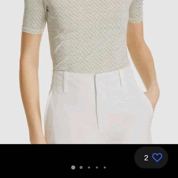 Rag & Bone Super Soft Green and White Sabeen Jersey Top Size XS - Picture 8 of 14